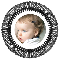 BBGifts 1inch black snap hair clip pack securing fine toddler hair