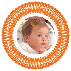 BBGifts 1-inch snap hair clip orange pack for versatile styling