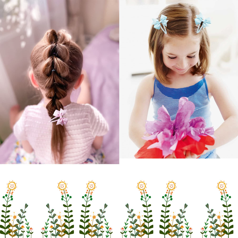 BBGifts 2inch baby hair bows ideal for infants and toddlers' daily outfits.