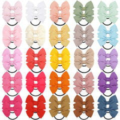 BBGifts tiny 2-inch bows hair ties for everyday hairstyles