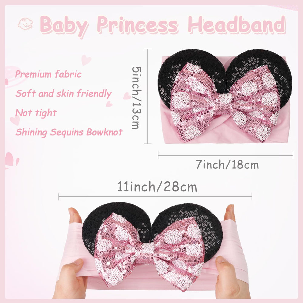 BBGifts two-color red and pink headbands offer vibrant outfits for celebrations.