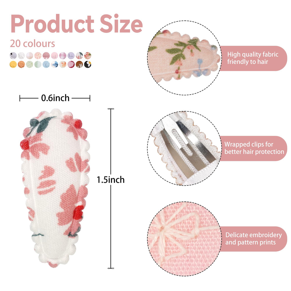 BBGifts pastel baby clips in patterns aid quick outfit matching.