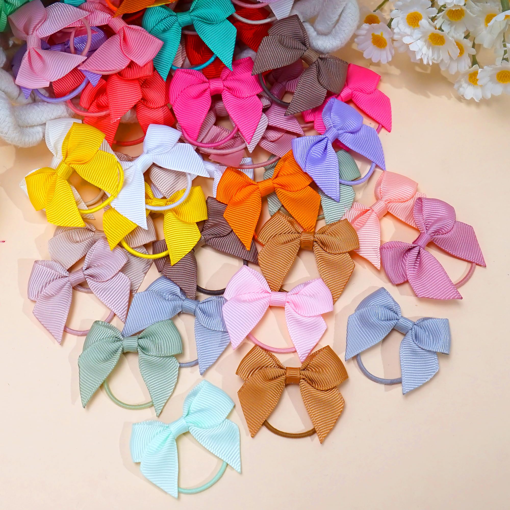 BBGifts baby hair ties in use during school and play