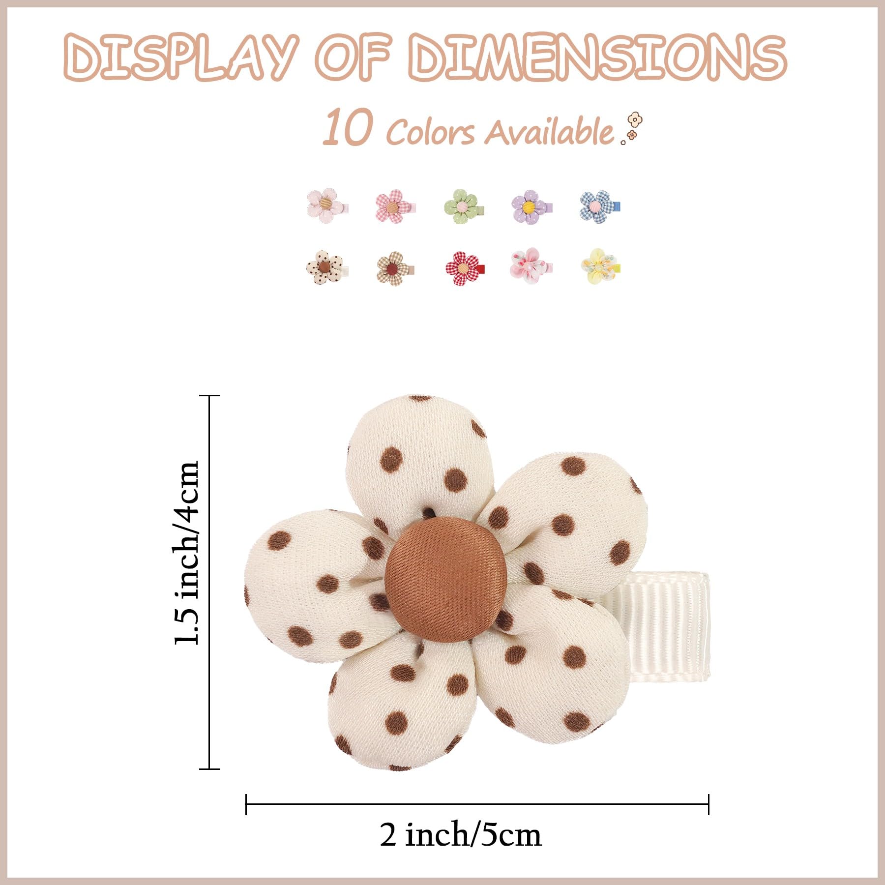 BBGifts boutique baby girl hair clips flowers pigtails view perfect for playful looks