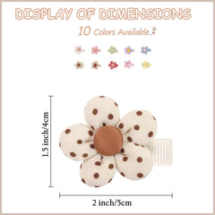 BBGifts boutique baby girl hair clips flowers pigtails view perfect for playful looks