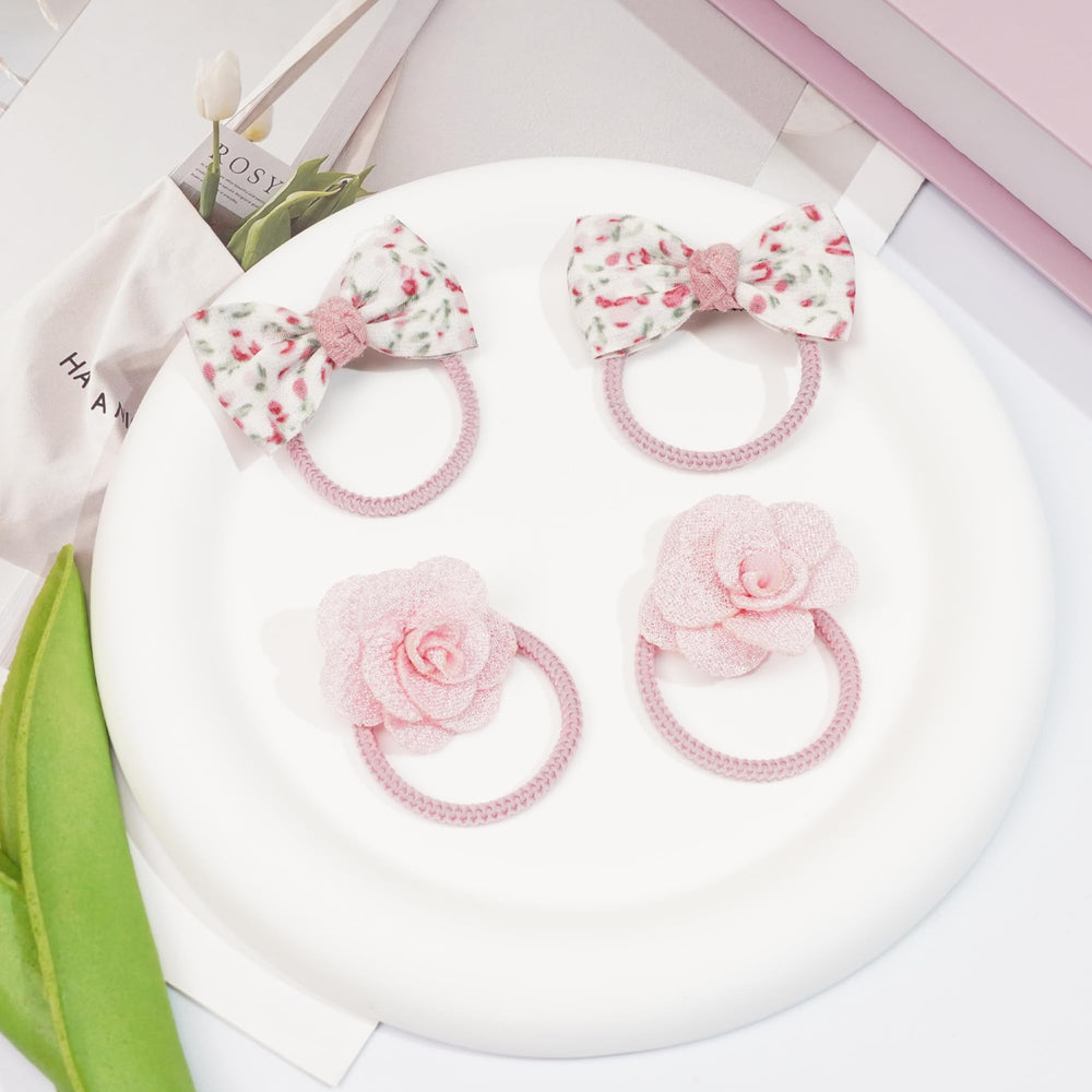 BBGifts boutique hair ties with bows complement photoshoots and family portraits.
