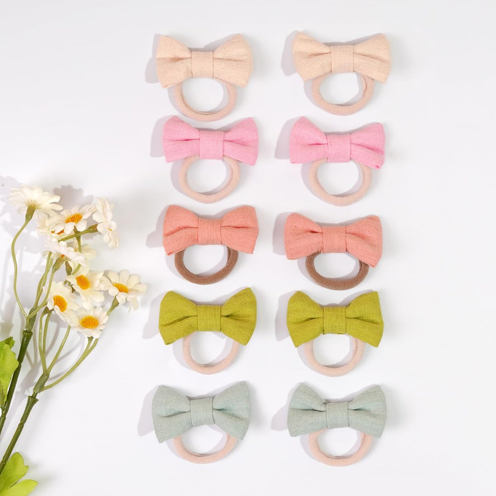 BBGifts color variety bows close-up shows 15 colors for outfits.