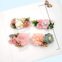 BBGifts color-mix flower hair clip matches many outfits