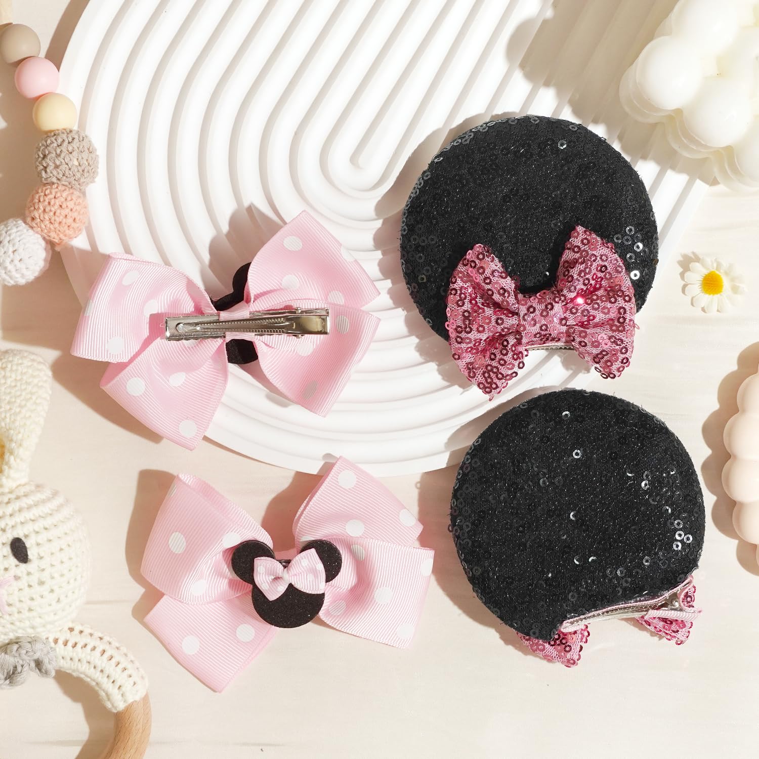 BBGifts ear clip size 3.5 inches fits most kids.