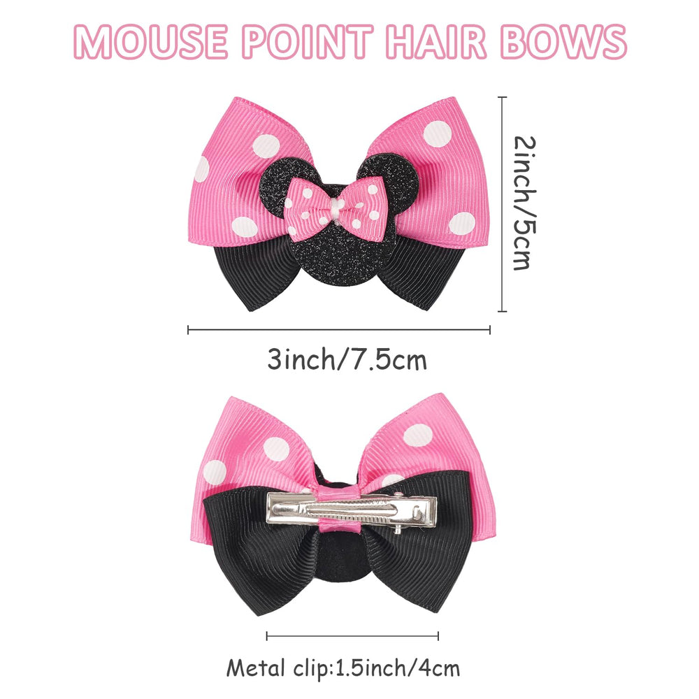 BBGifts glitter bow clip 4.5in gold shimmers to elevate outfits