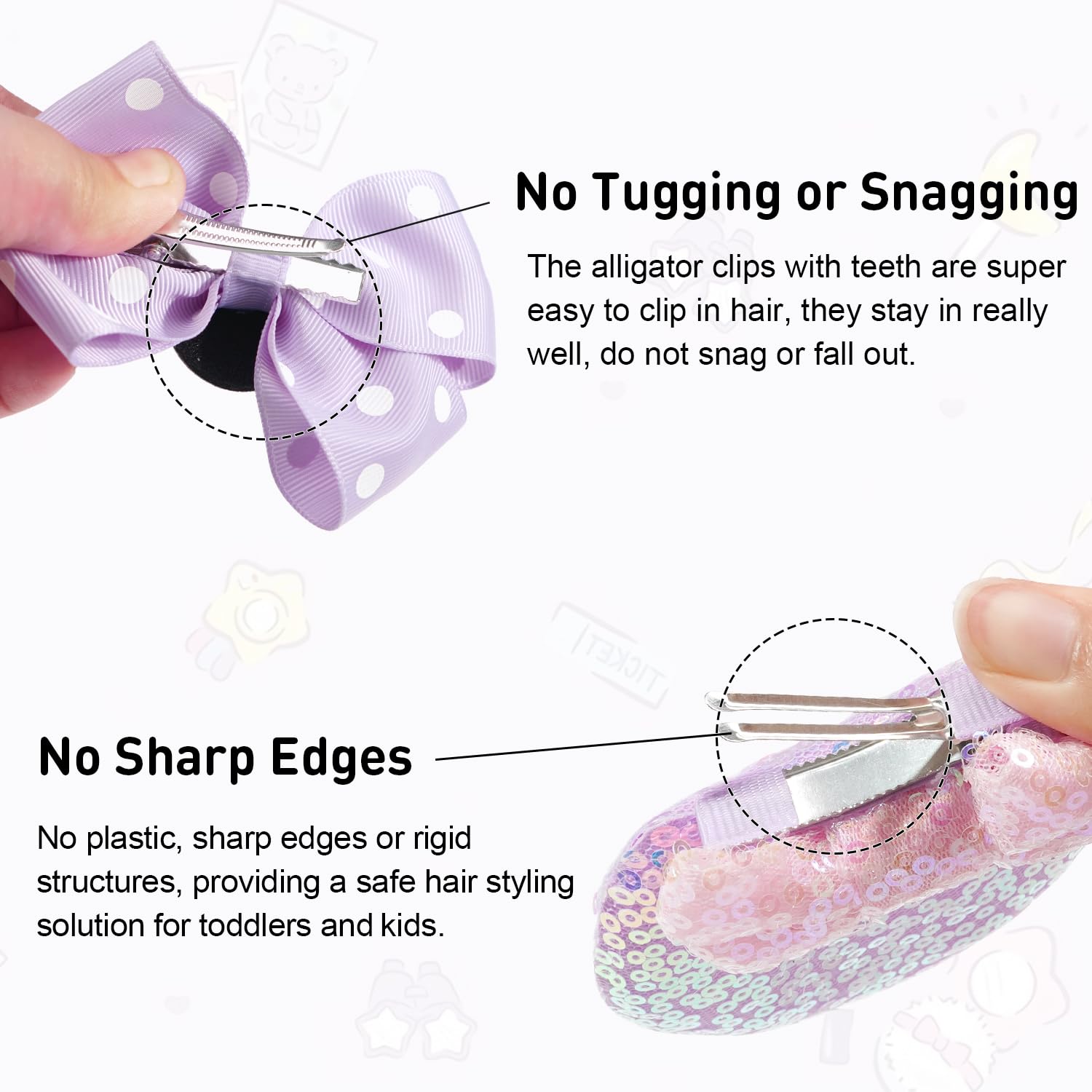 BBGifts grosgrain bows with alligator clip for easy secure styling