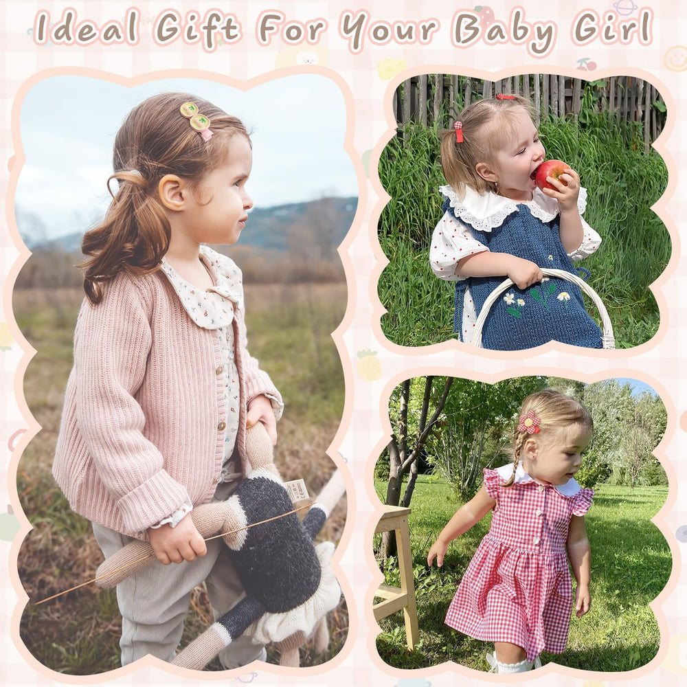 BBGifts red cherry clip adds bright focal point for playful ponytails
