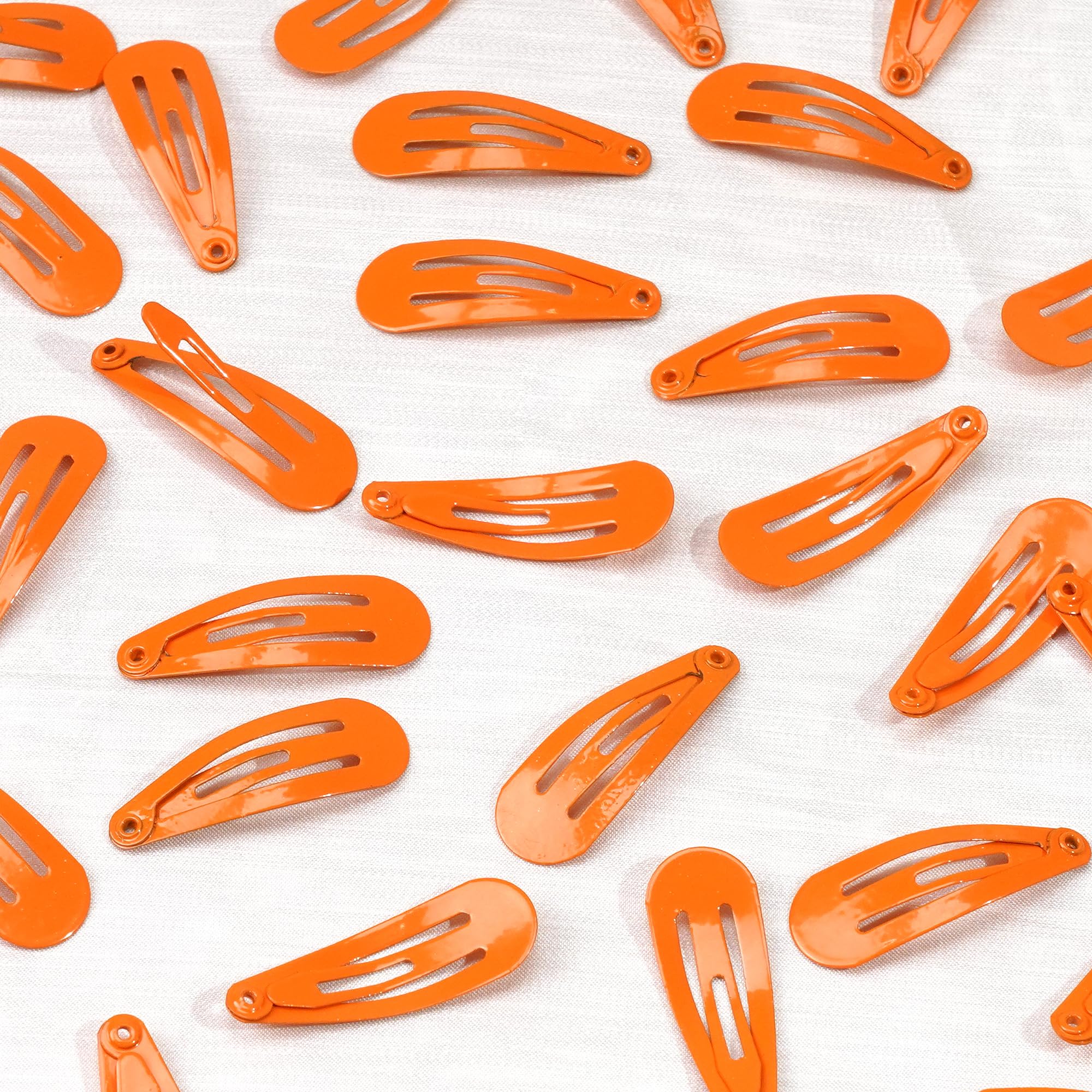 BBGifts Halloween orange clip on bangs for festive styling