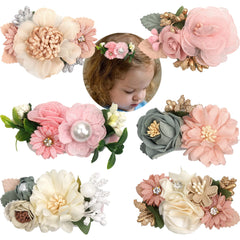 BBGifts handmade flower hair bows: delicate petals for everyday wear