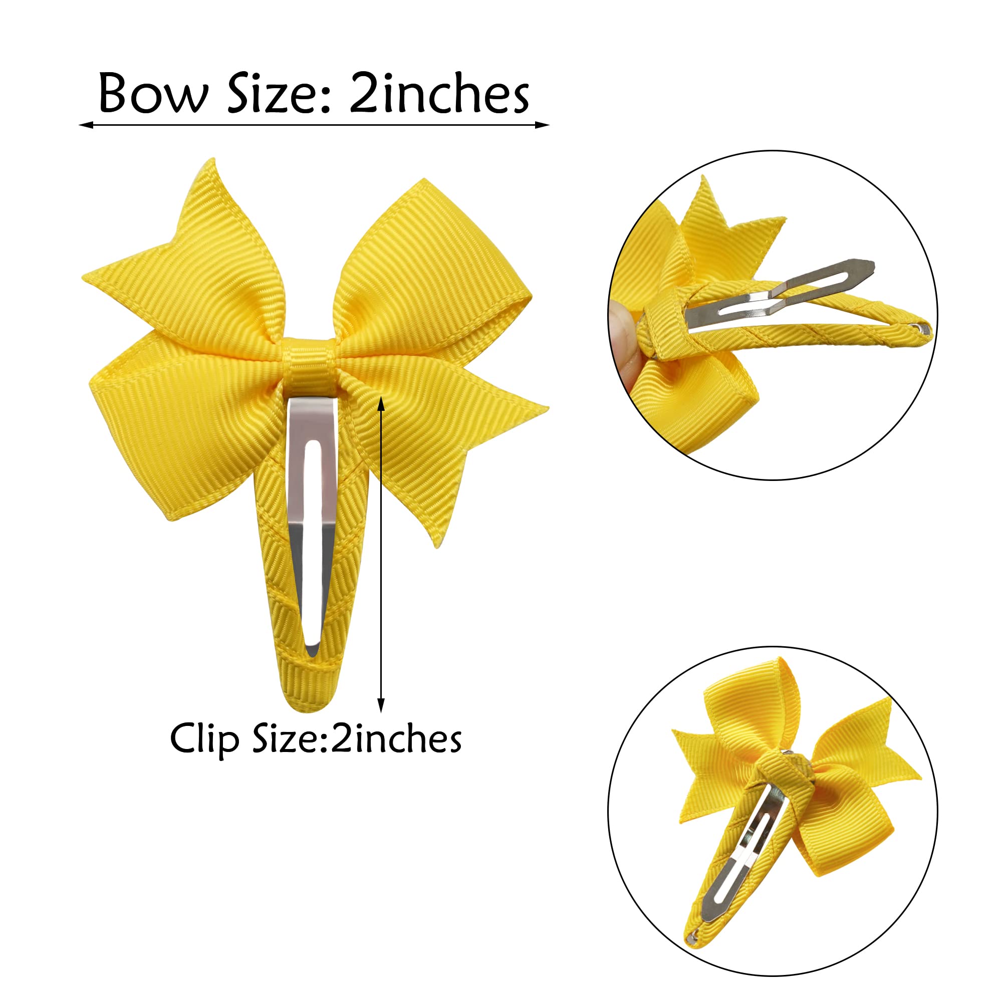 BBGifts handmade snap clips with grosgrain wrap emphasize lightweight comfort.