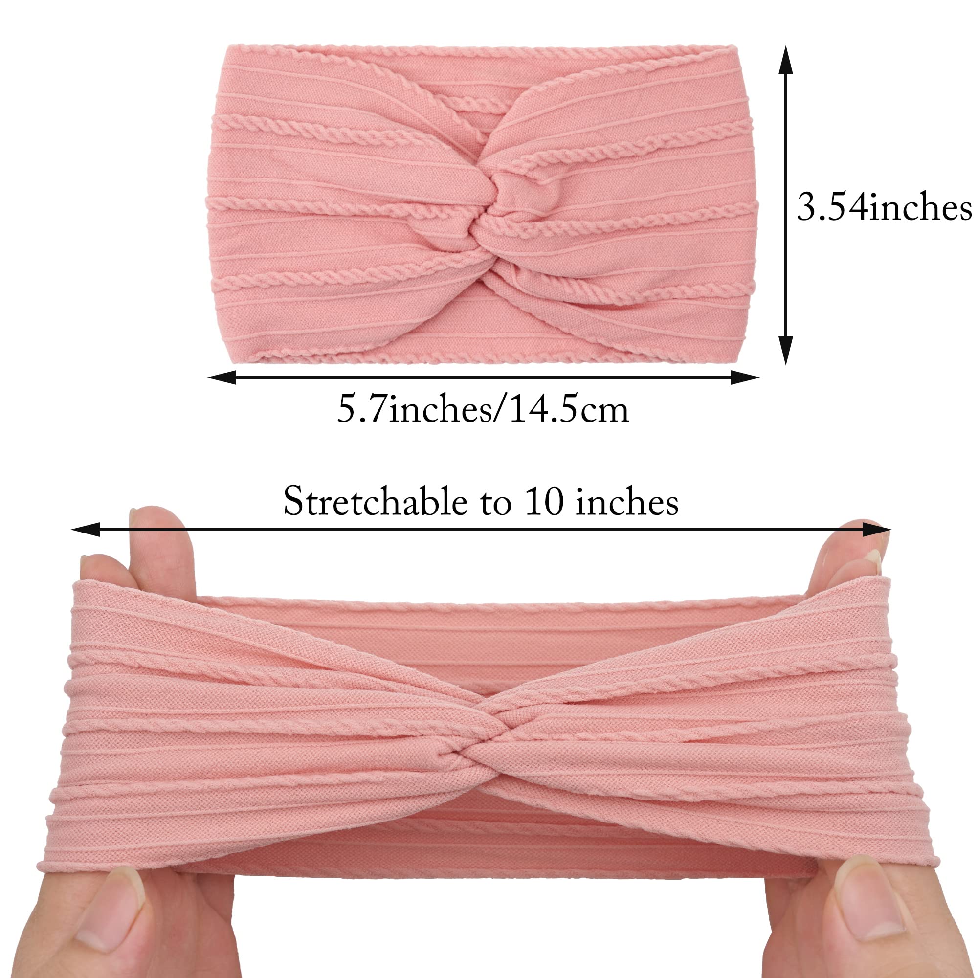 BBGifts headbands on newborn show gentle elastic fit that won't mark
