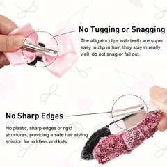 BBGifts metal alligator clip ensures secure wear.