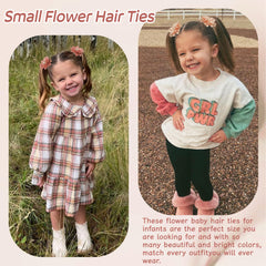 BBGifts pearl rhinestone flower hair bow adds delicate sparkle to tween hairstyles.