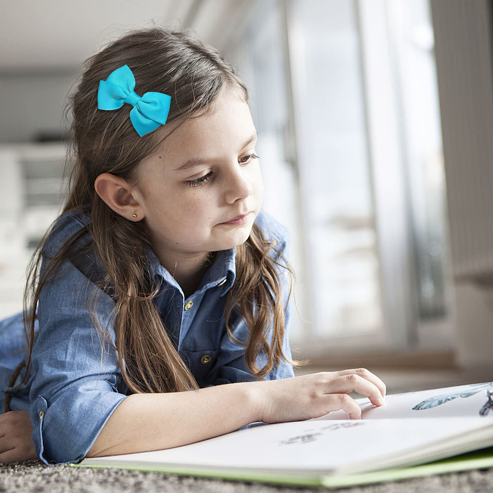 BBGifts quick-pony-tail styling with colorful bows for mornings