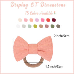BBGifts soft elastic nylon band close-up demonstrates stretchable, durable ponytail holders.