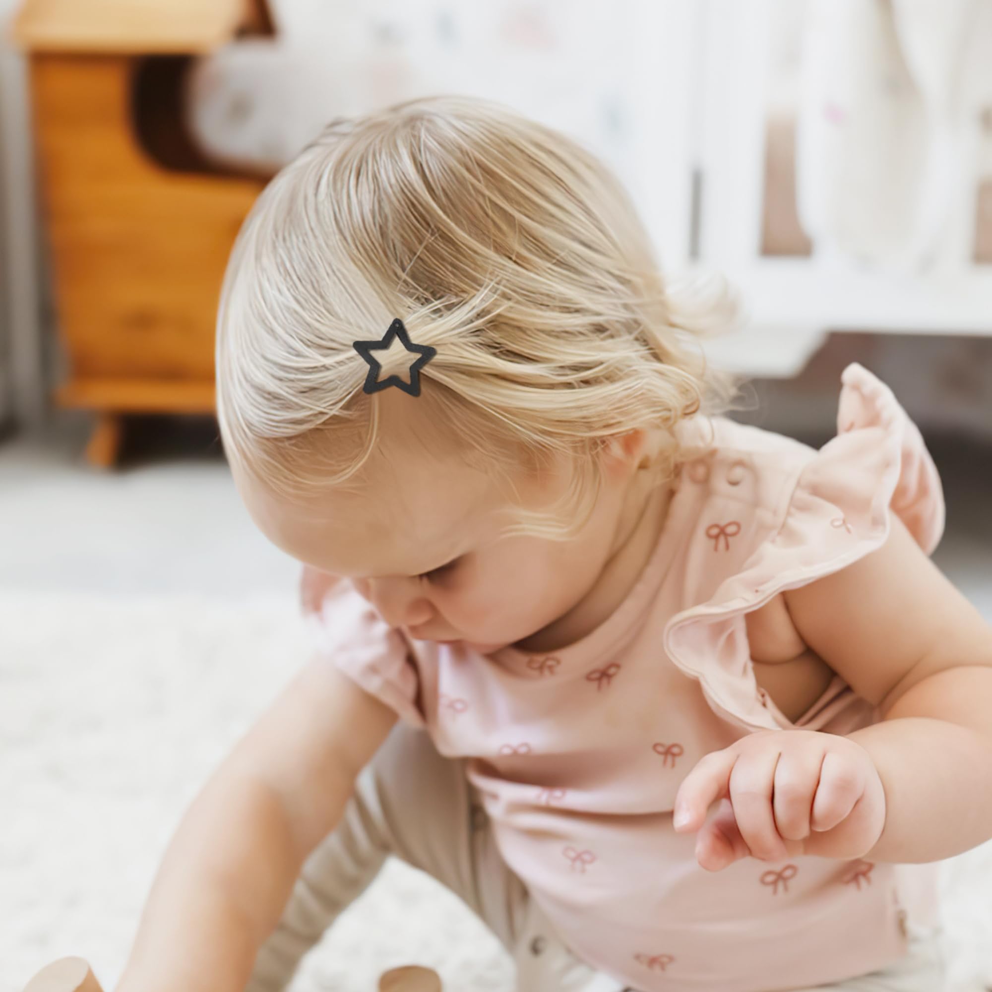 BBGifts star hair clip pigtail style adds charm while staying firmly in place.
