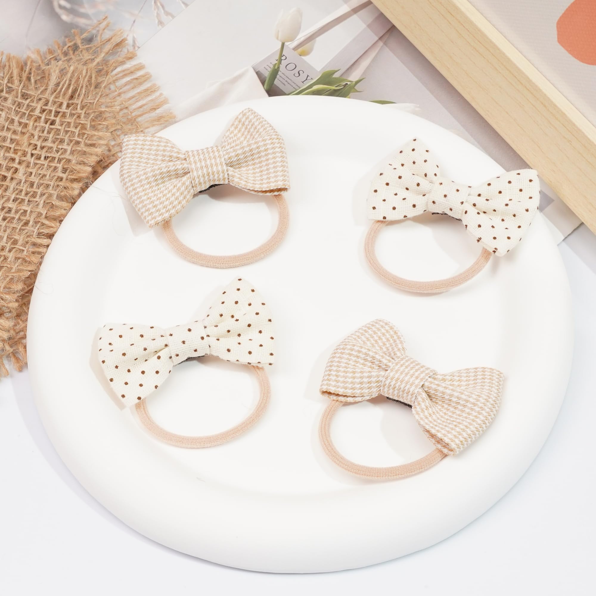 BBGifts kid-friendly hair tie set designed to stay in place during playtime.