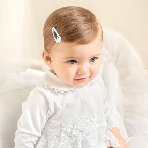 BBGifts 1inch baby barrettes ideal for thin or curly hair, secure hold.