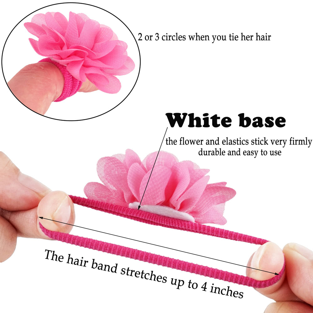 BBGifts yellow chiffon flower hair tie brightens everyday looks