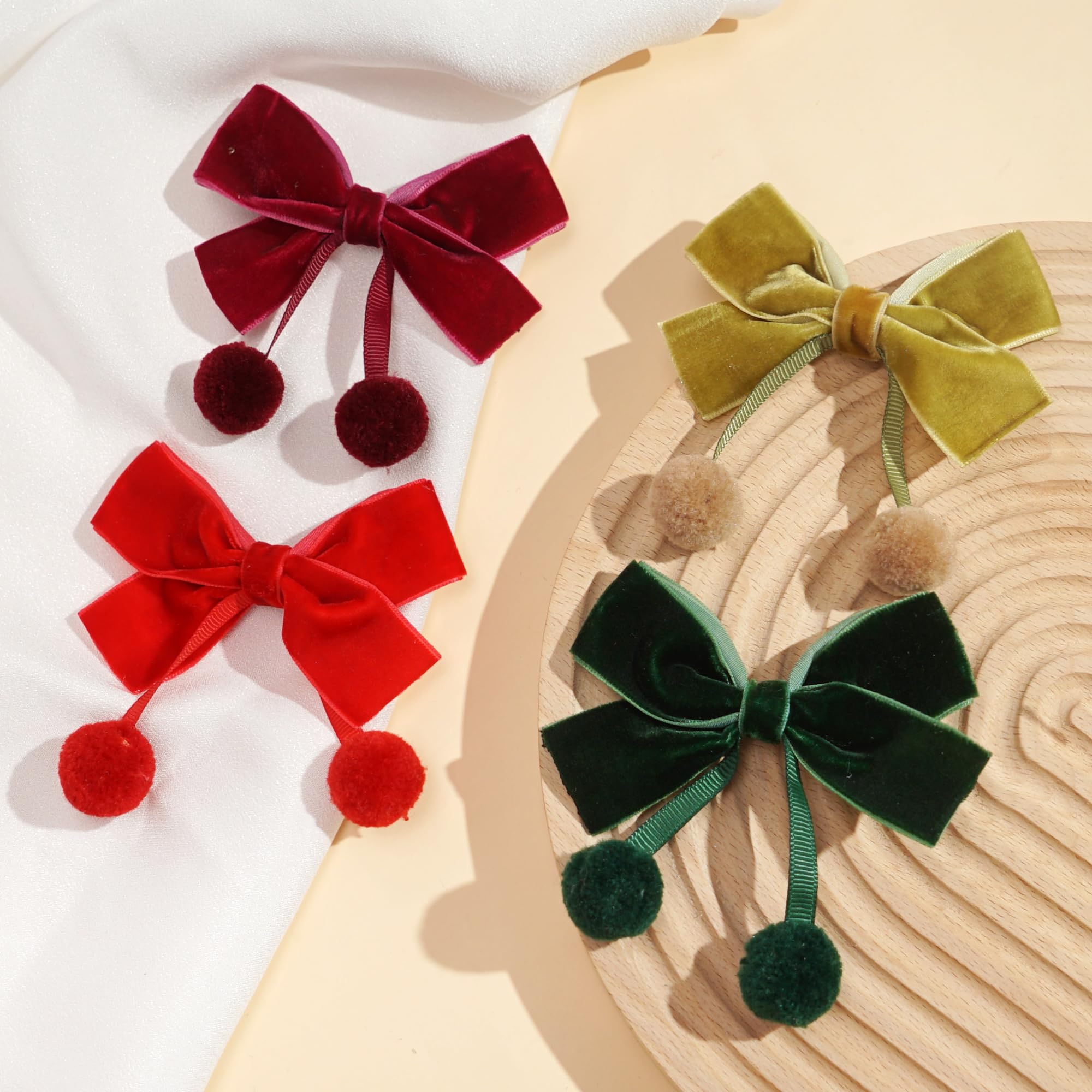 BBGifts velvet bows clip gift ready packaging ideal for holidays