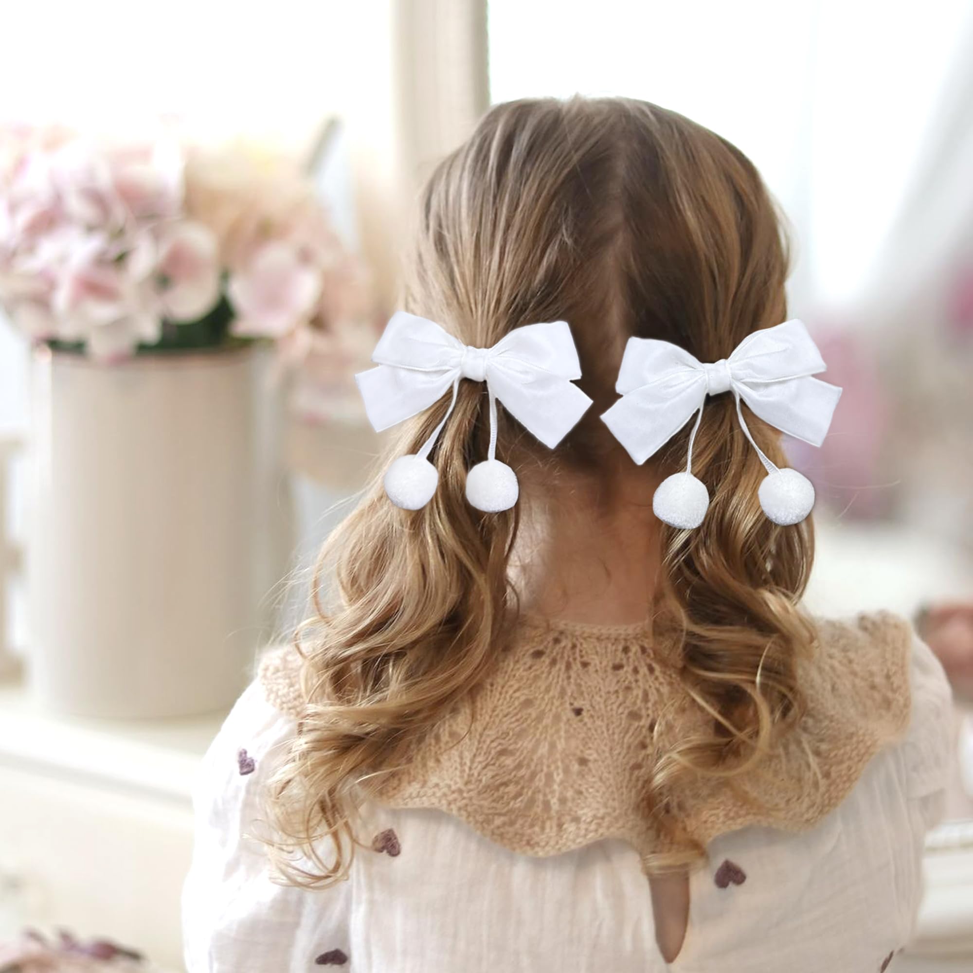 BBGifts velvet bows clip party outfit ready enhances photos