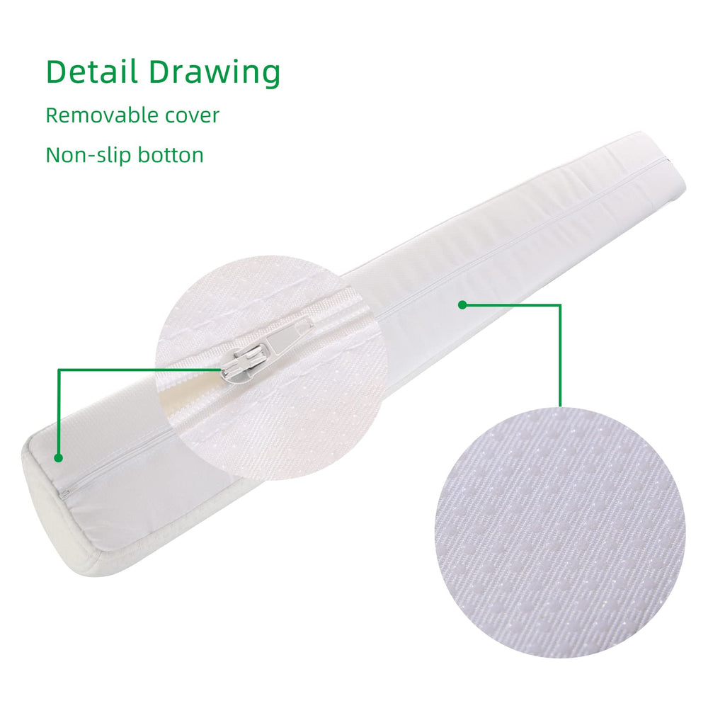 BBjixiang Foam bed rail on toddler bed eases transitions and avoids falls.