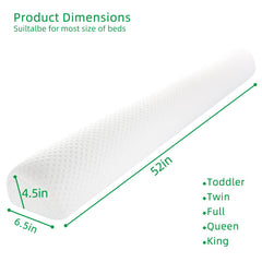 BBjixiang Foam bed rail with removable washable cover on a queen bed.