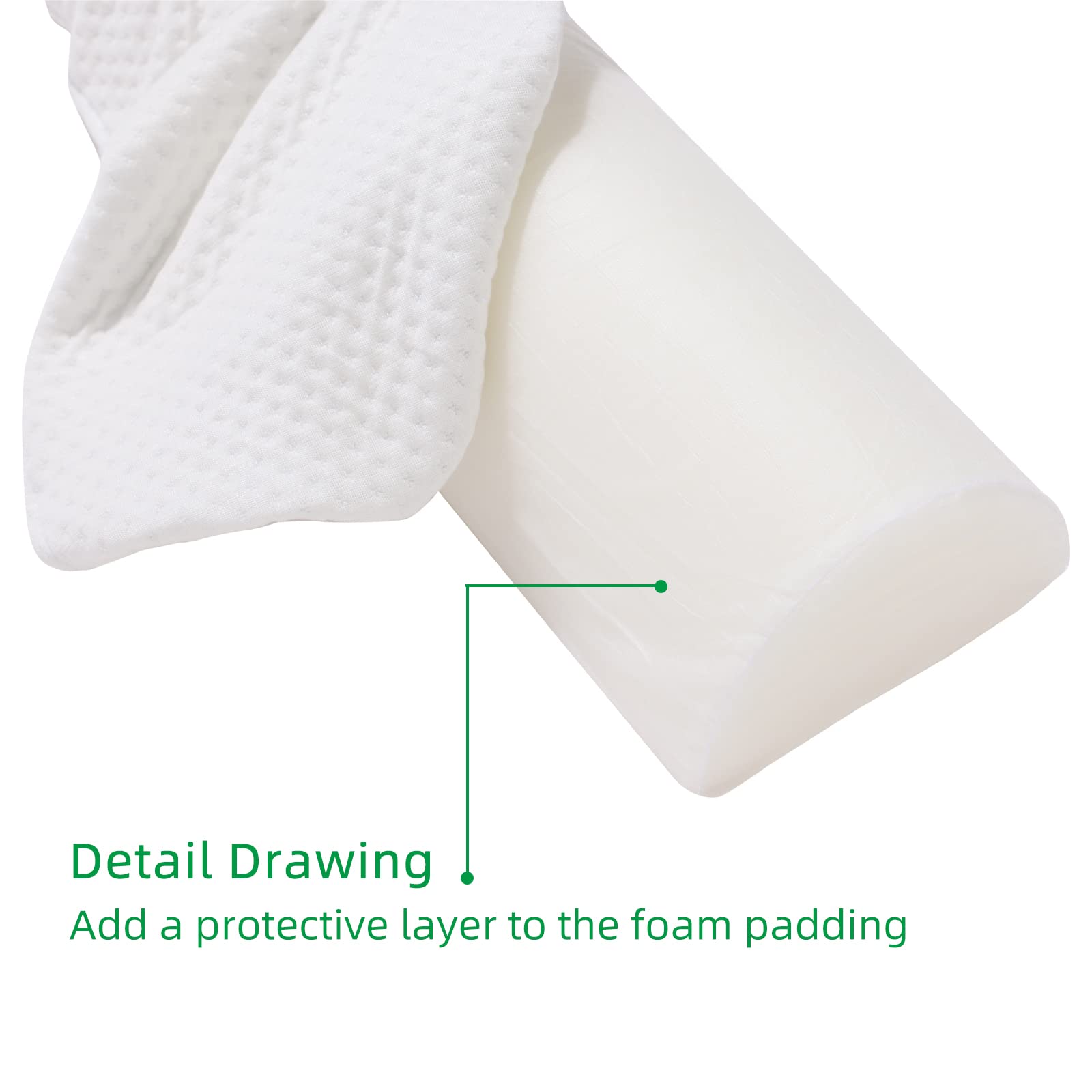 BBjixiang Two-pack bumper set for safer night-time sleep with soft foam.
