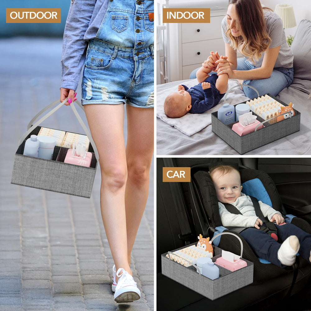 BBLIKE clothes rack with 8 hooks for baby outfits and accessories.