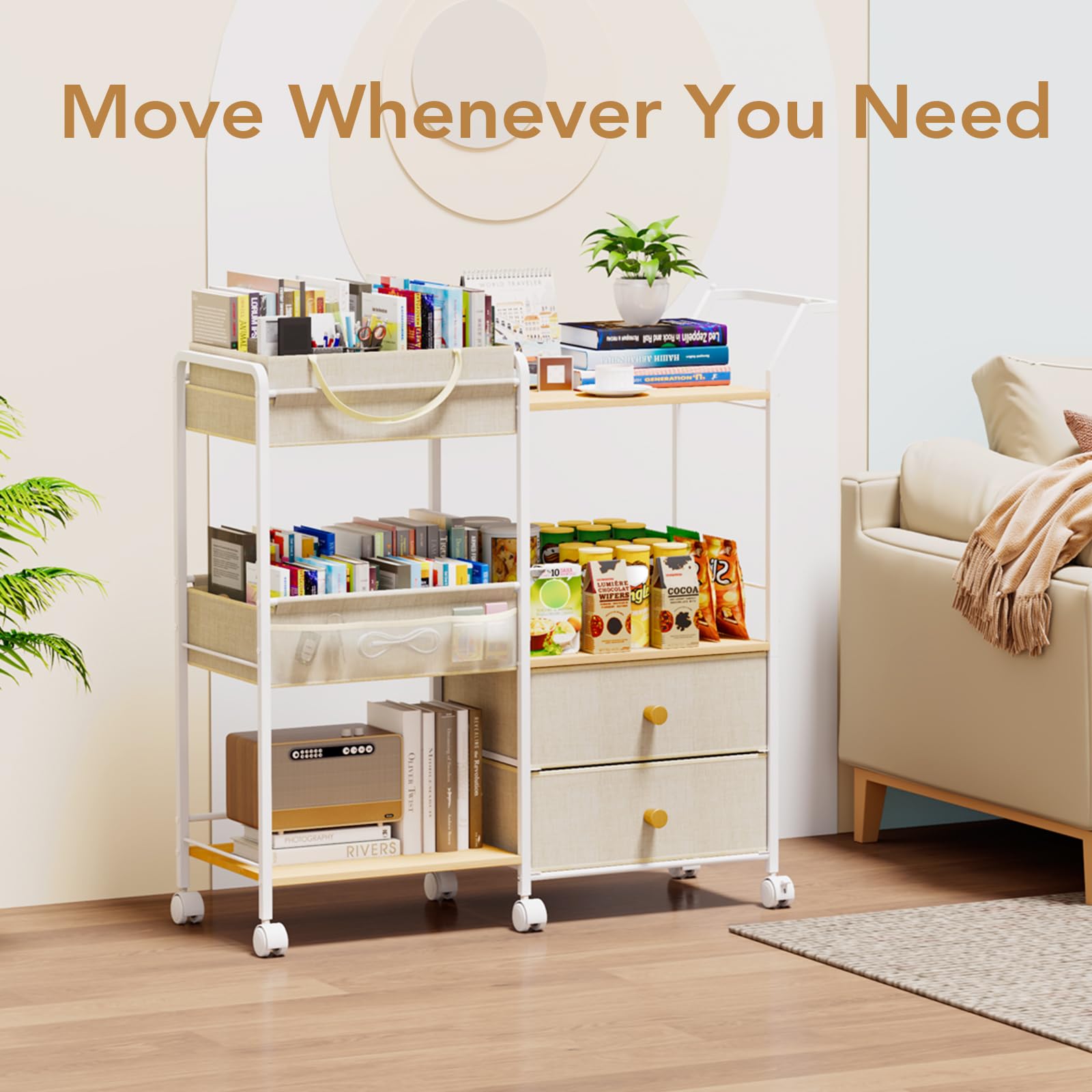 BBLIKE durable metal, wood, and fabric combine sturdy support with a stylish finish.