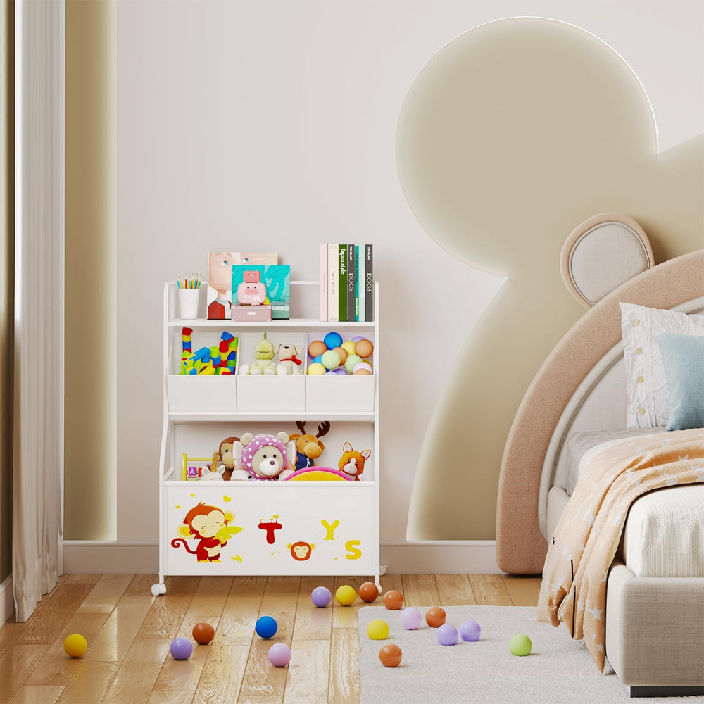 BBLIKE durable iron and wood construction long lasting storage solution