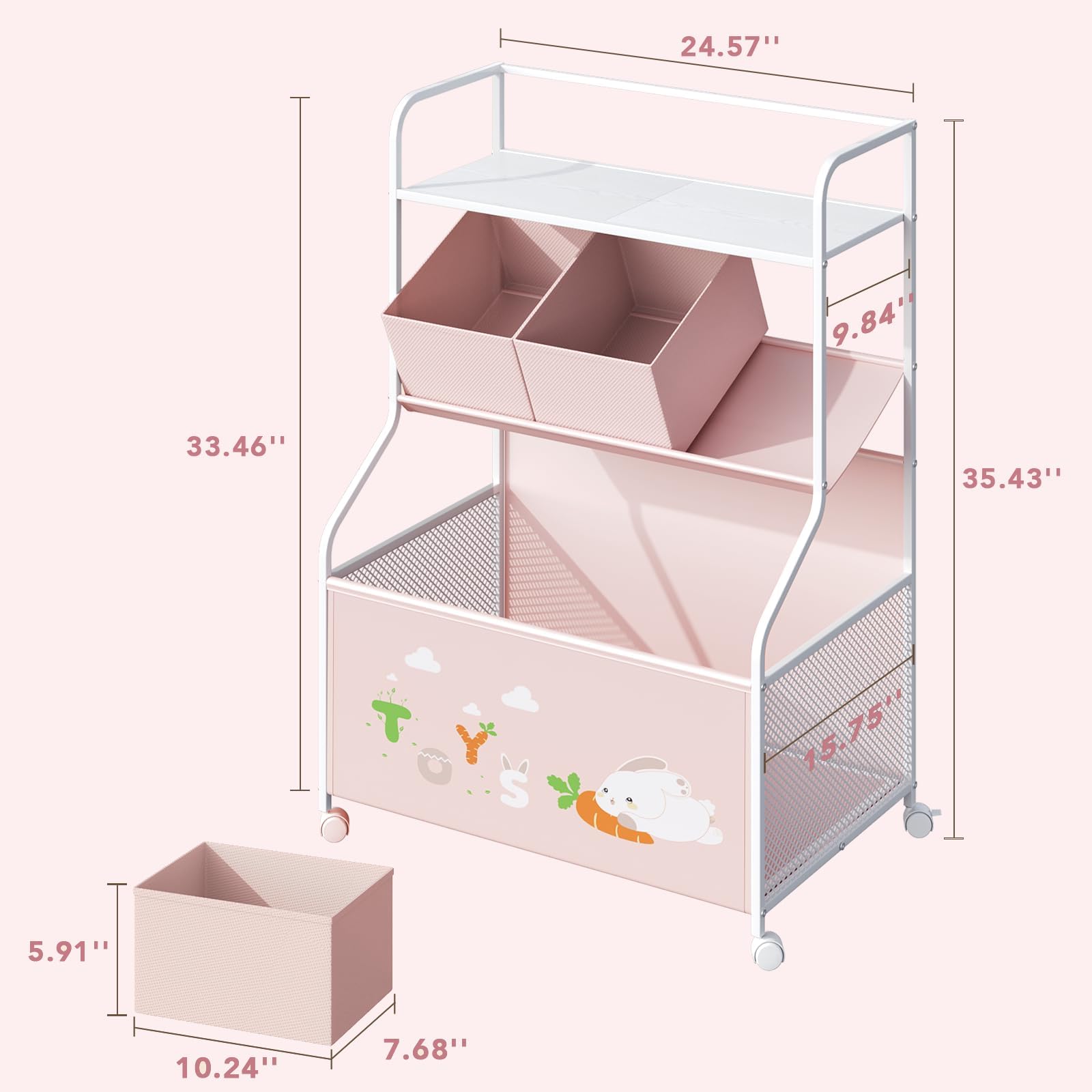 BBLIKE easy-assembly toy storage for quick setup.