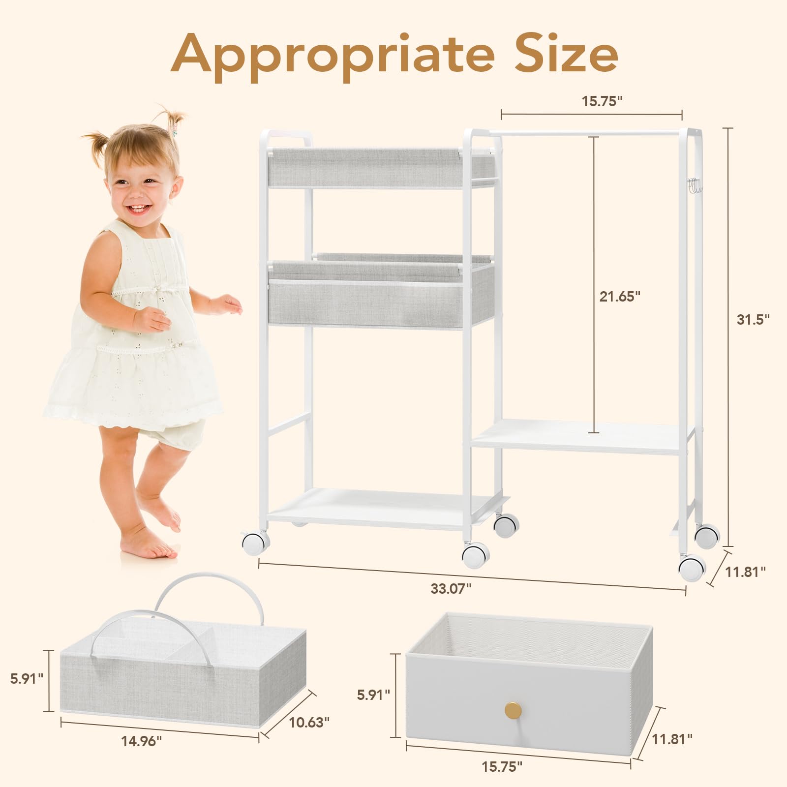 BBLIKE hanging rack with 8 S-hooks for clothes and towels organization