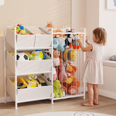 BBLIKE durable metal frame provides stable support for heavy toys in busy playrooms.