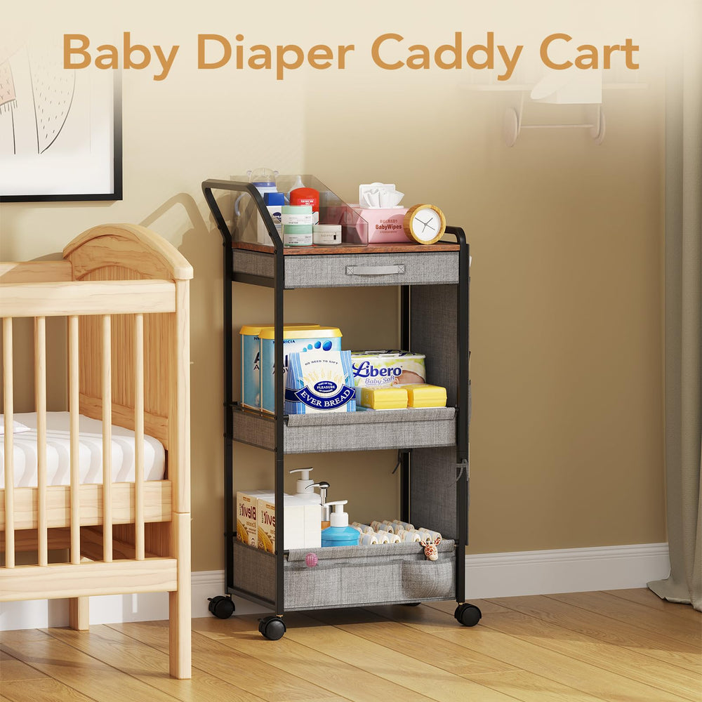 BBLIKE multi-function cart works as a kitchen, bathroom, or vanity organizer