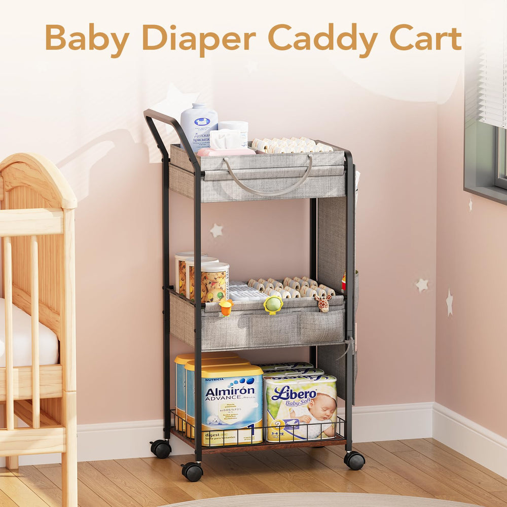 BBLIKE quick-assembly diaper cart with included tools for fast setup