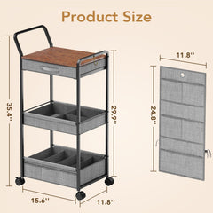 BBLIKE rolling wheels enable easy room-to-room transport during baby care
