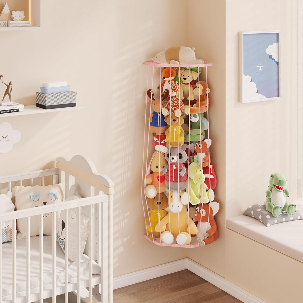BBLIKE stuffed animal storage zoo modern minimalist design complements kids' rooms.