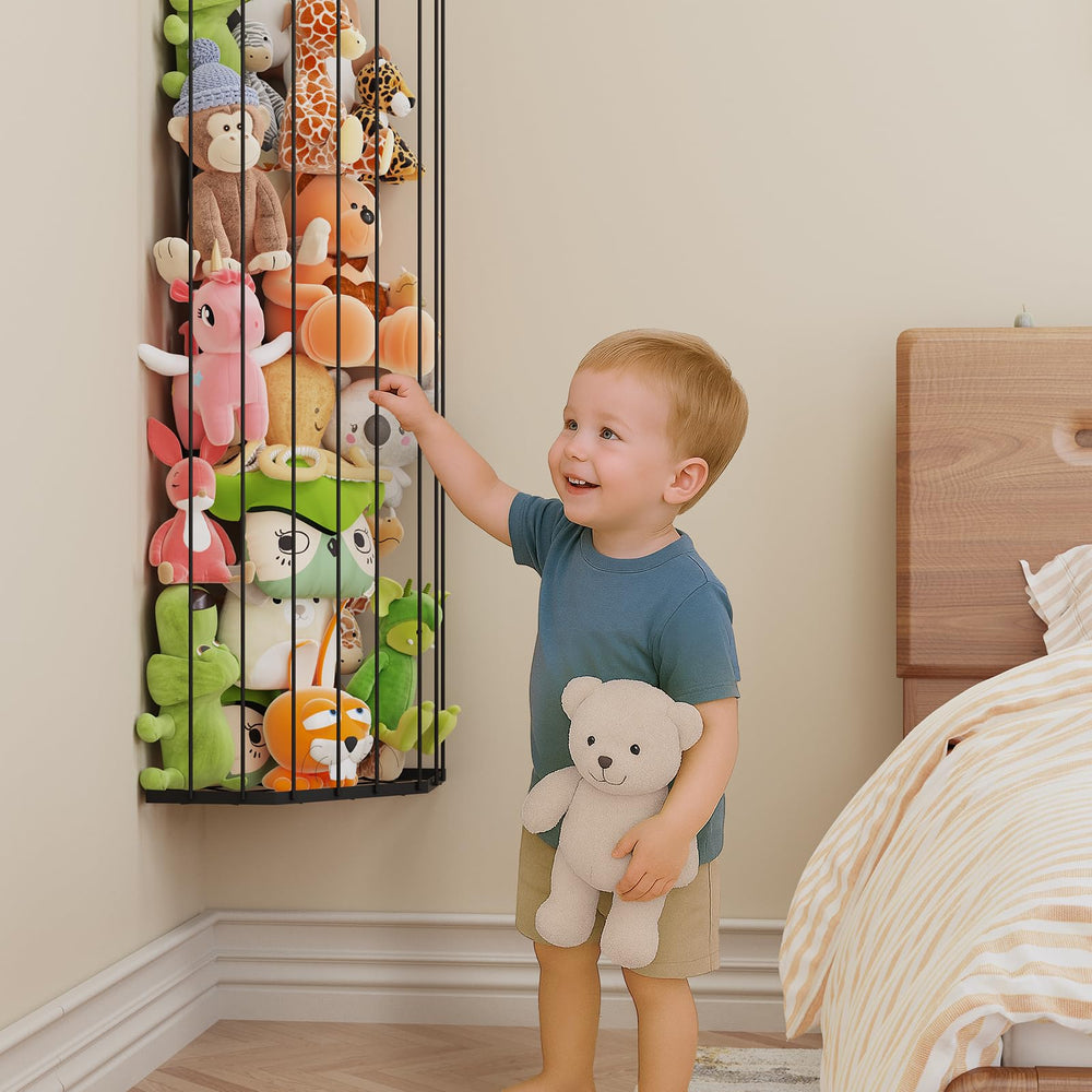 BBLIKE Stuffed Animal Storage Zoo safety-rounded edges protect little hands during play.