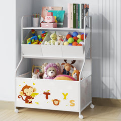 BBLIKE toy storage organizer with wheels easy mobility for playtime cleanup