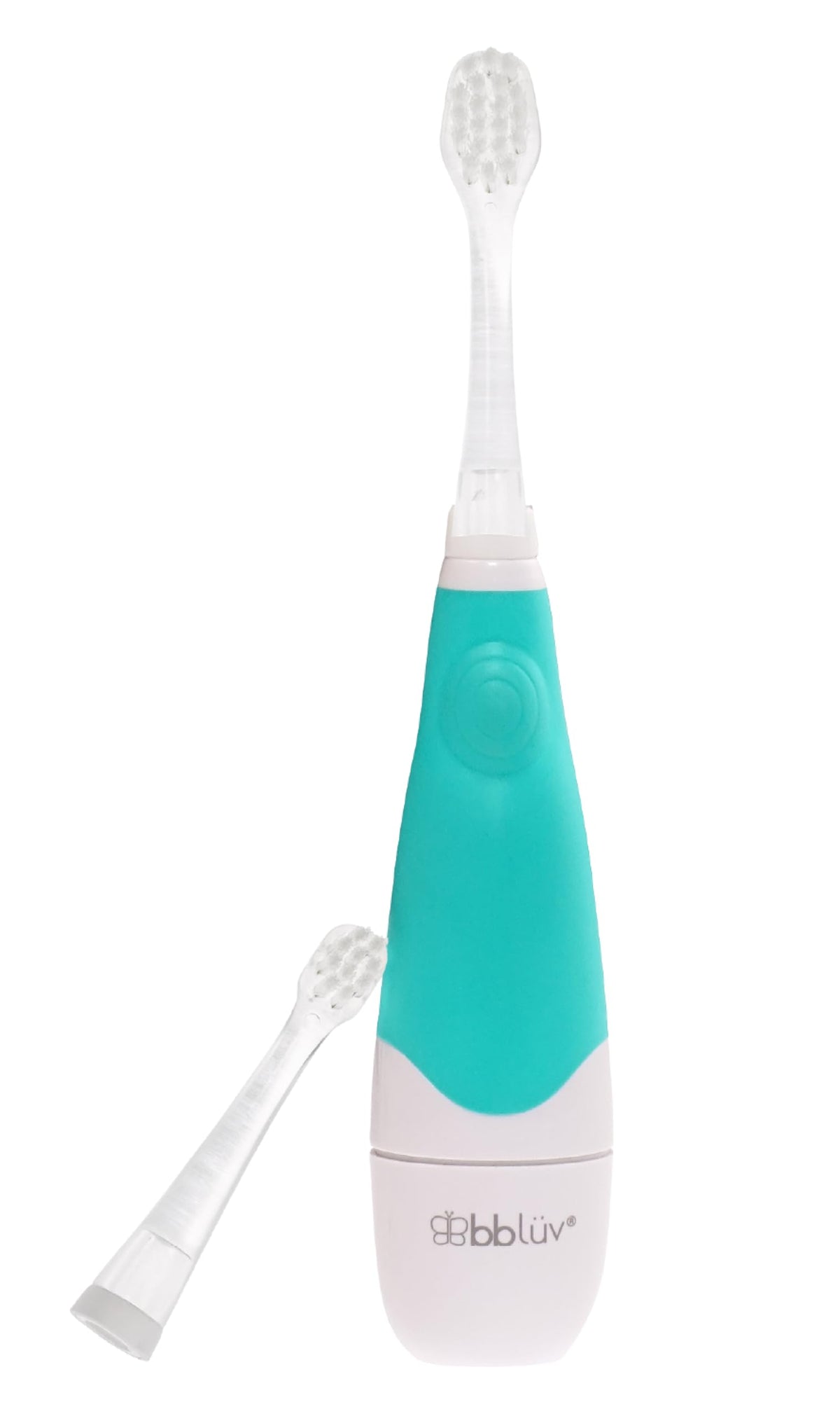 The bbluv Sönik toothbrush delivers soft vibrations for gentle baby brushing.