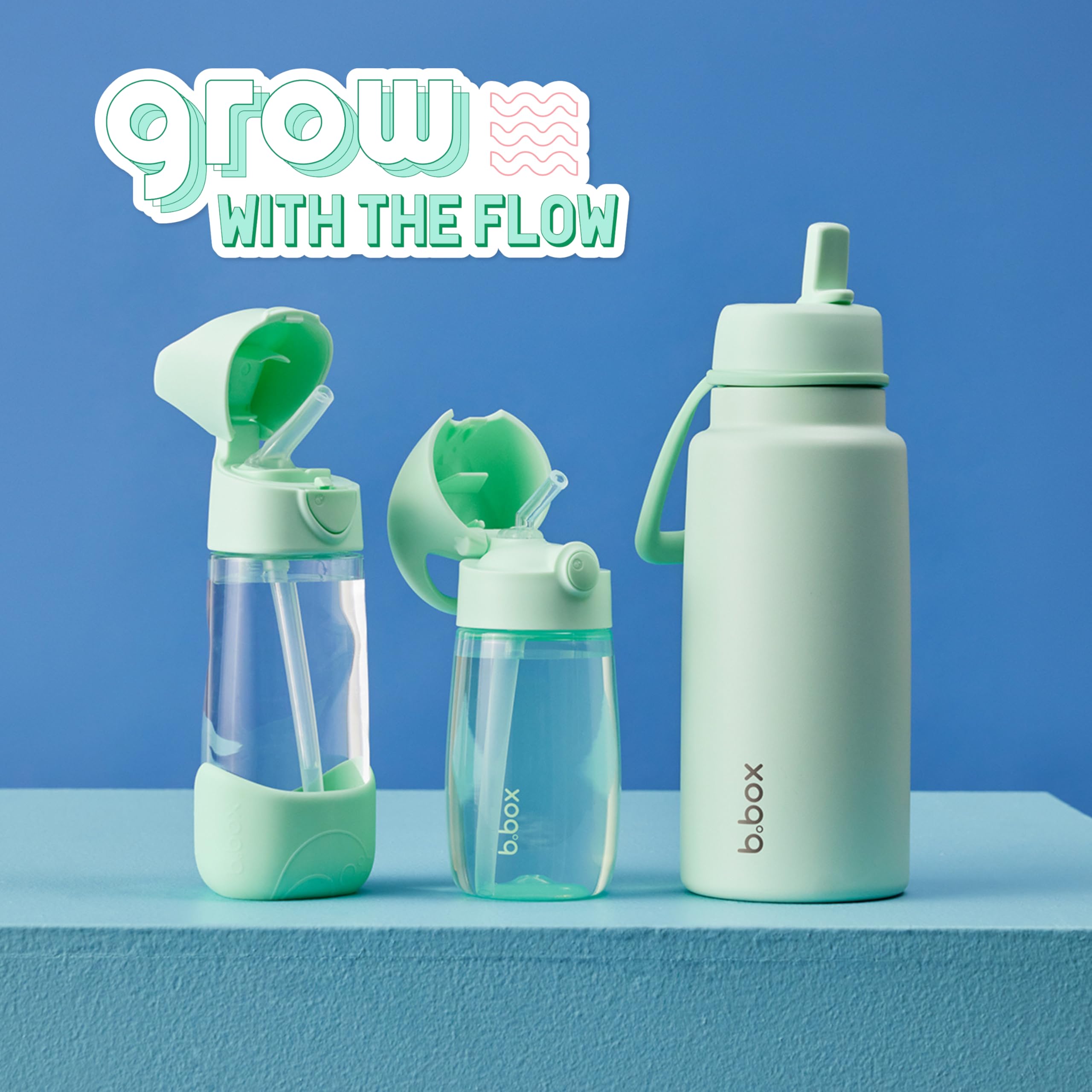 b.box Drink Bottle Jnr packaging in spearmint color