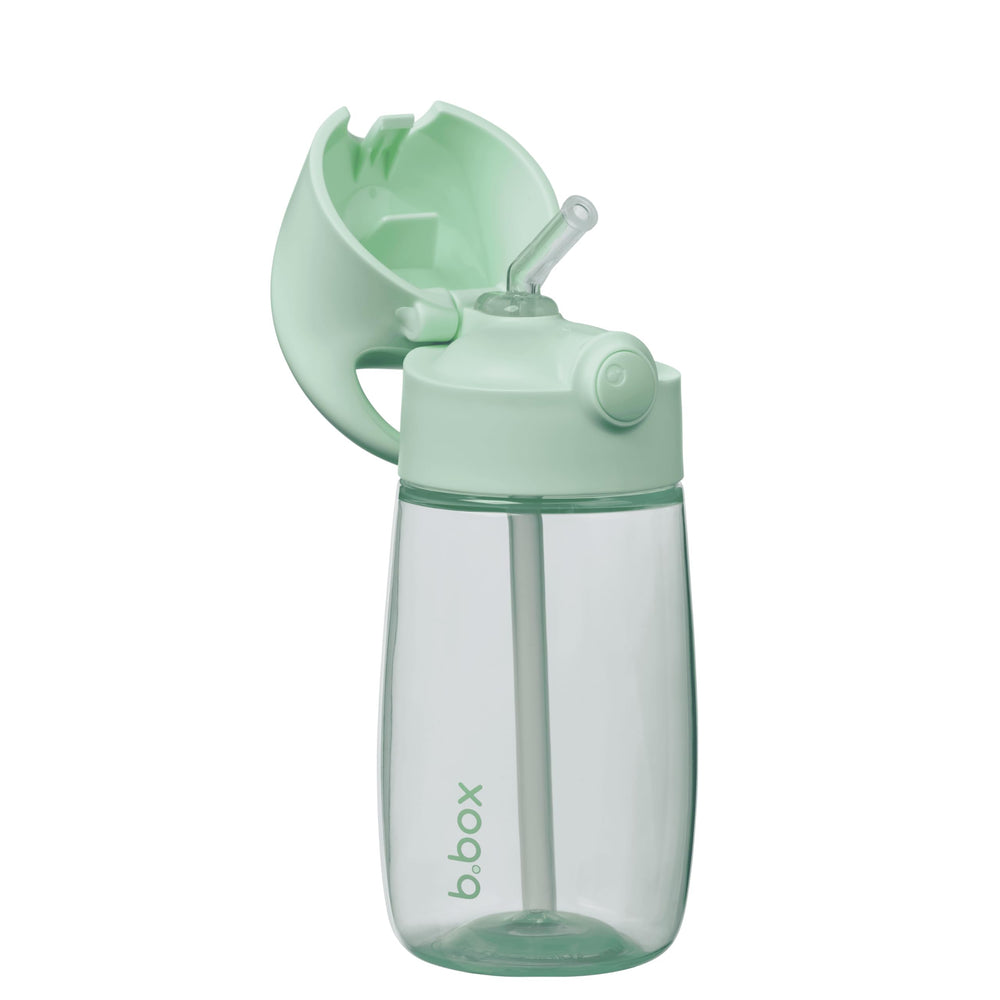 b.box Drink Bottle Jnr spearmint side view for easy school hydration on the go