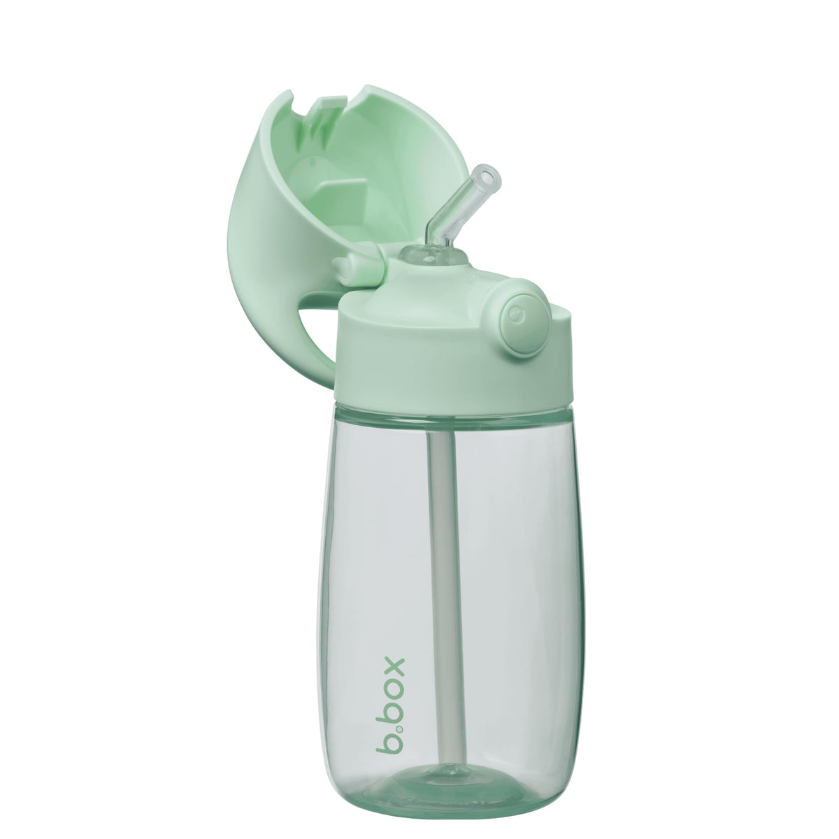 b.box Drink Bottle Jnr spearmint side view for easy school hydration on the go