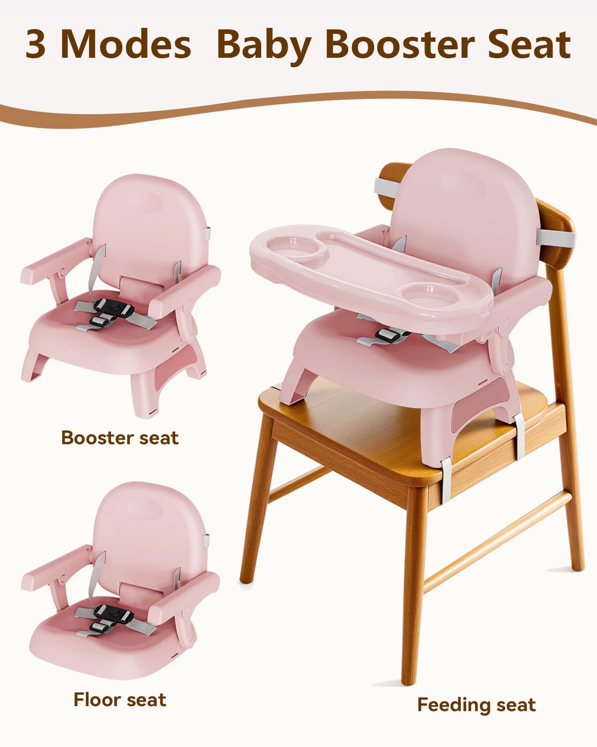BBsecure adjustable tray positions for growing children